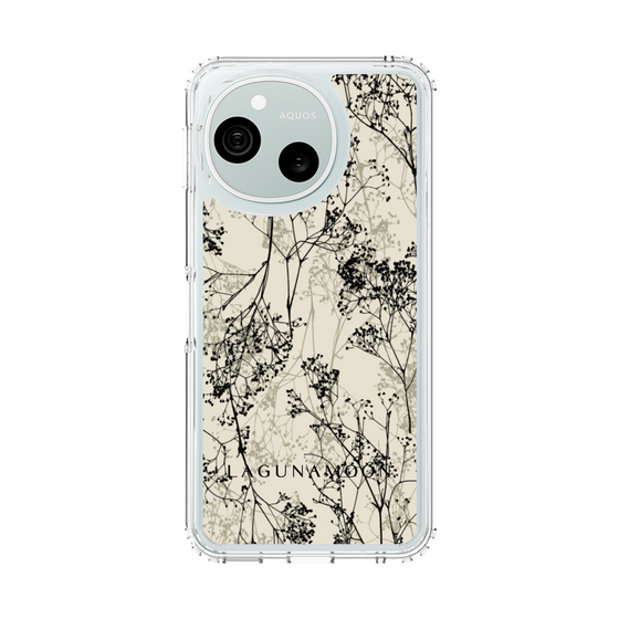 スリムプロテクションケース［ LAGUNAMOON - ボタニカル - Beige ］