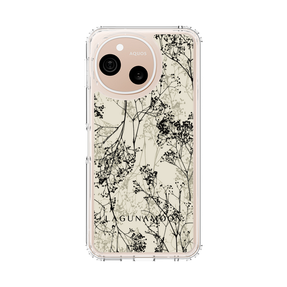 スリムプロテクションケース［ LAGUNAMOON - ボタニカル - Beige ］