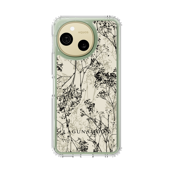 スリムプロテクションケース［ LAGUNAMOON - ボタニカル - Beige ］