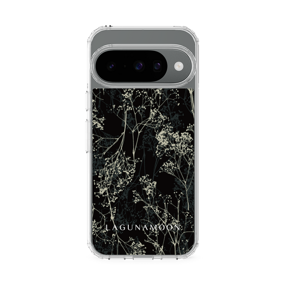スリムプロテクションケース［ LAGUNAMOON - ボタニカル - Black ］