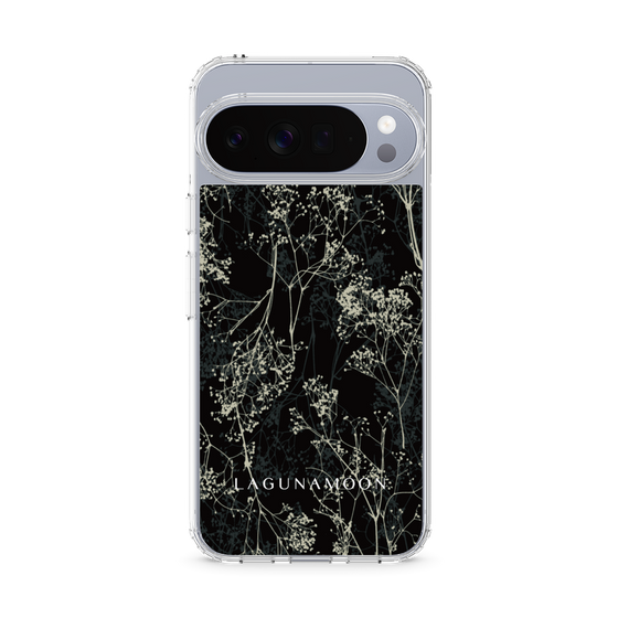 スリムプロテクションケース［ LAGUNAMOON - ボタニカル - Black ］