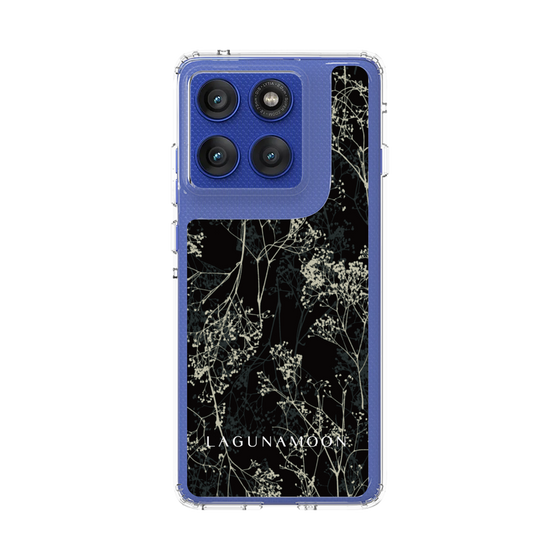 スリムプロテクションケース［ LAGUNAMOON - ボタニカル - Black ］