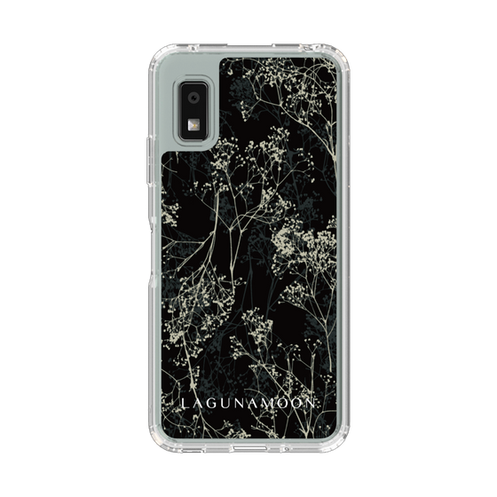 スリムプロテクションケース［ LAGUNAMOON - ボタニカル - Black ］