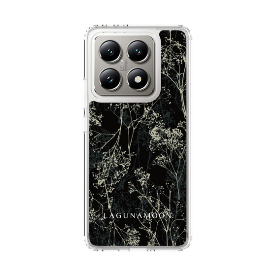 スリムプロテクションケース［ LAGUNAMOON - ボタニカル - Black ］
