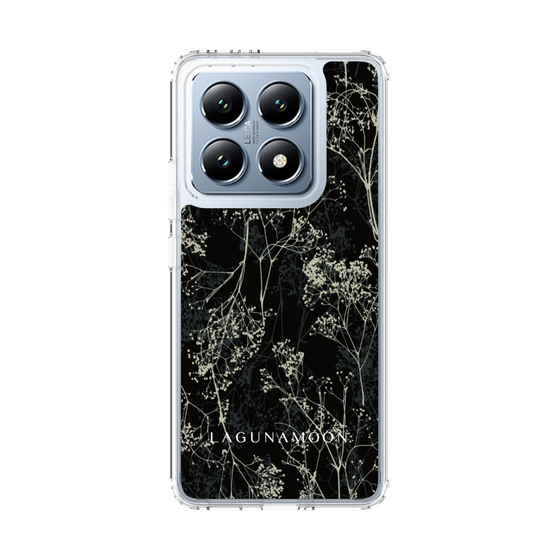 スリムプロテクションケース［ LAGUNAMOON - ボタニカル - Black ］