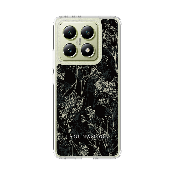 スリムプロテクションケース［ LAGUNAMOON - ボタニカル - Black ］