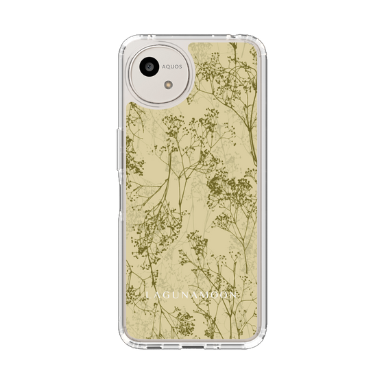 スリムプロテクションケース［ LAGUNAMOON - ボタニカル - Yellow ］