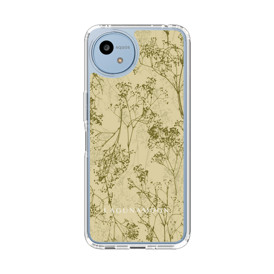 スリムプロテクションケース［ LAGUNAMOON - ボタニカル - Yellow ］