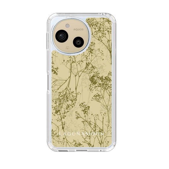 スリムプロテクションケース［ LAGUNAMOON - ボタニカル - Yellow ］