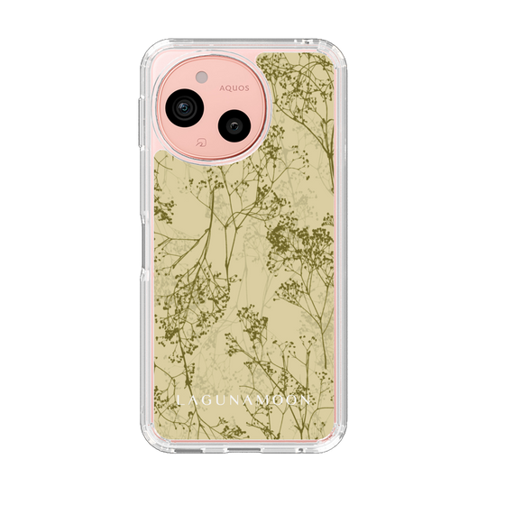 スリムプロテクションケース［ LAGUNAMOON - ボタニカル - Yellow ］