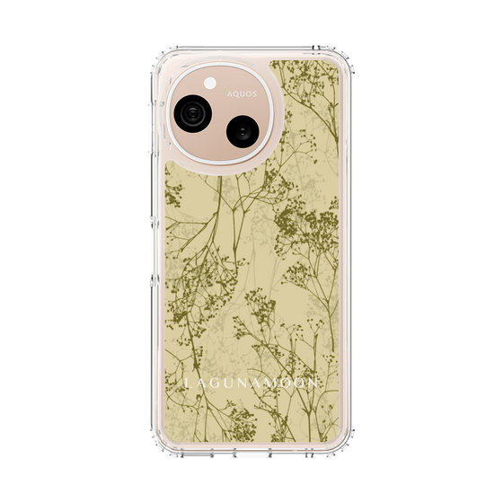 スリムプロテクションケース［ LAGUNAMOON - ボタニカル - Yellow ］