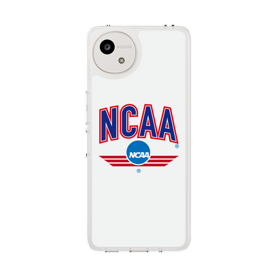 スリムプロテクションケース［ NCAA - ロゴ - white ］