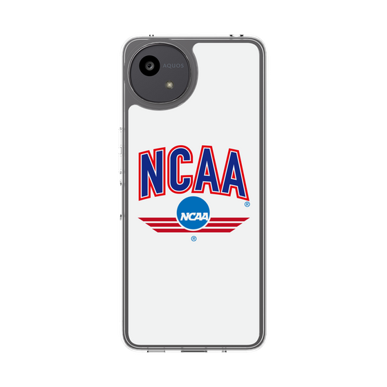 スリムプロテクションケース［ NCAA - ロゴ - white ］