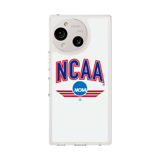 スリムプロテクションケース［ NCAA - ロゴ - white ］