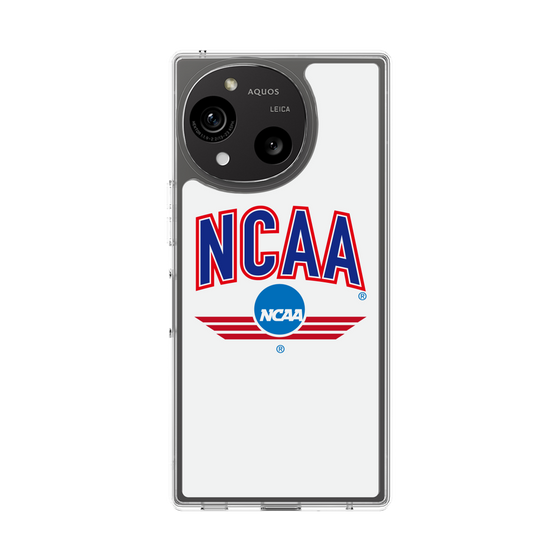 スリムプロテクションケース［ NCAA - ロゴ - white ］