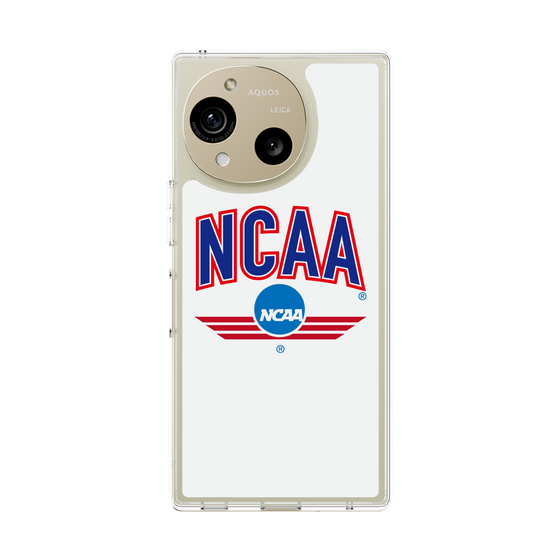 スリムプロテクションケース［ NCAA - ロゴ - white ］