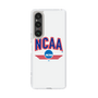 スリムプロテクションケース［ NCAA - ロゴ - white ］