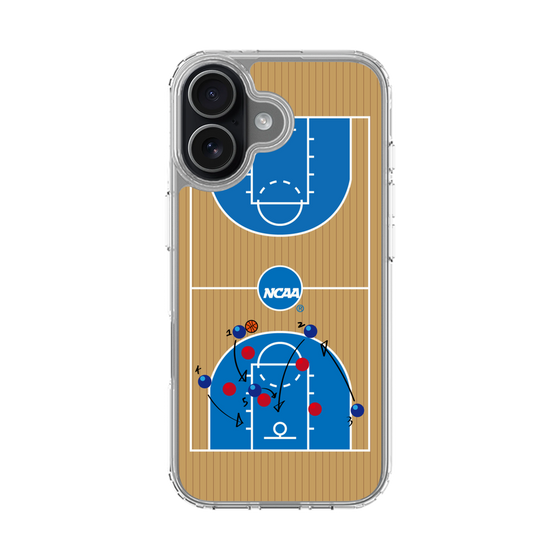スリムプロテクションケース［ NCAA - バスケットボールコート - brown ］