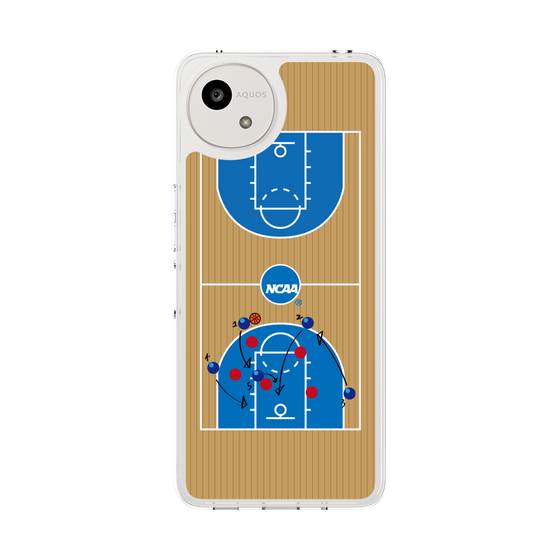 スリムプロテクションケース［ NCAA - バスケットボールコート - brown ］