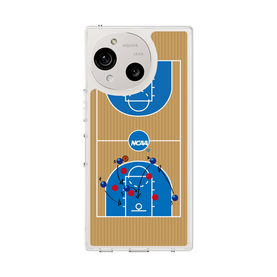 スリムプロテクションケース［ NCAA - バスケットボールコート - brown ］