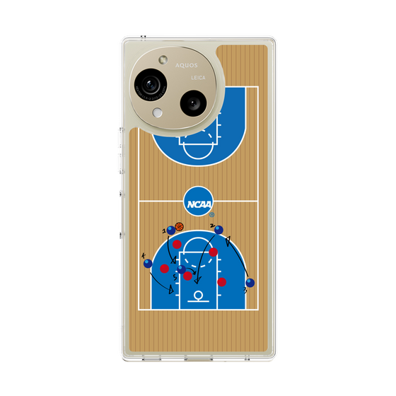 スリムプロテクションケース［ NCAA - バスケットボールコート - brown ］