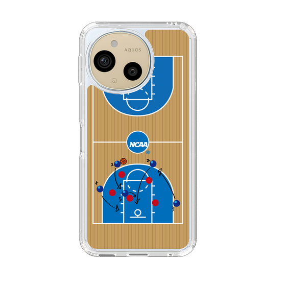 スリムプロテクションケース［ NCAA - バスケットボールコート - brown ］