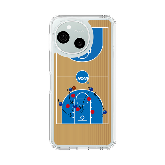 スリムプロテクションケース［ NCAA - バスケットボールコート - brown ］