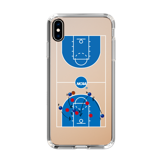 スリムプロテクションケース［ NCAA - バスケットボールコート - clear ］