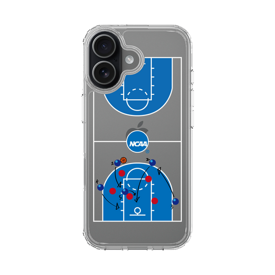 スリムプロテクションケース［ NCAA - バスケットボールコート - clear ］