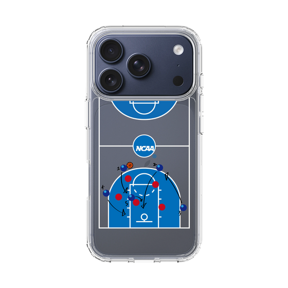 スリムプロテクションケース［ NCAA - バスケットボールコート - clear ］