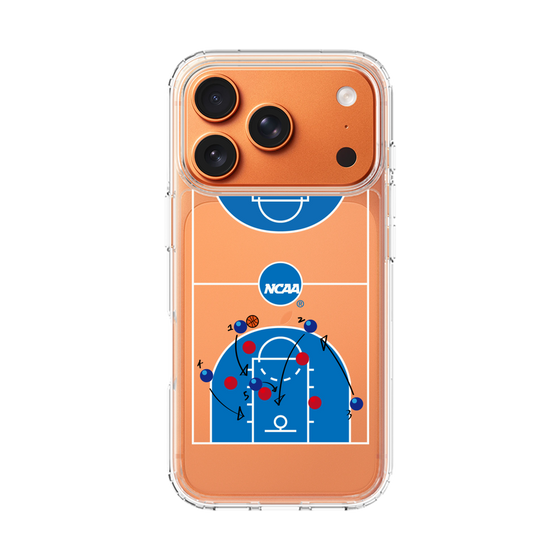 スリムプロテクションケース［ NCAA - バスケットボールコート - clear ］