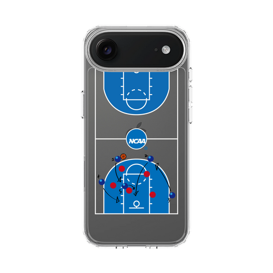 スリムプロテクションケース［ NCAA - バスケットボールコート - clear ］