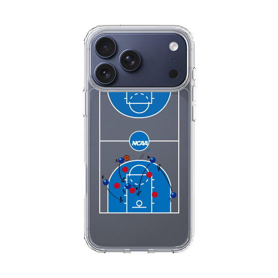 スリムプロテクションケース［ NCAA - バスケットボールコート - clear ］