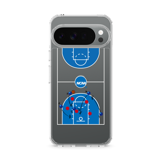 スリムプロテクションケース［ NCAA - バスケットボールコート - clear ］