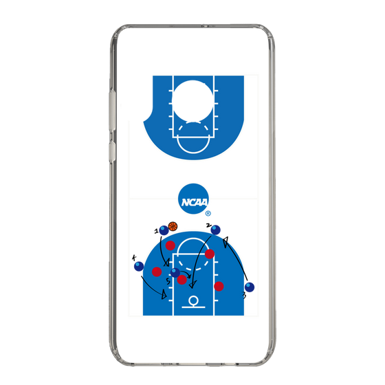 スリムプロテクションケース［ NCAA - バスケットボールコート - clear ］