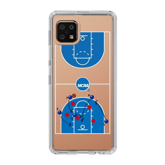 スリムプロテクションケース［ NCAA - バスケットボールコート - clear ］
