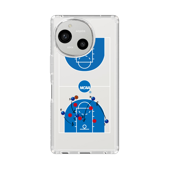 スリムプロテクションケース［ NCAA - バスケットボールコート - clear ］