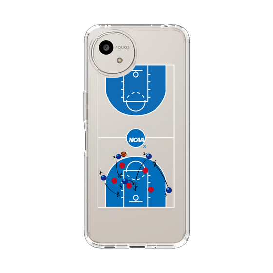 スリムプロテクションケース［ NCAA - バスケットボールコート - clear ］