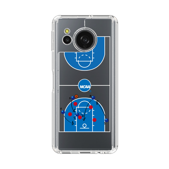 スリムプロテクションケース［ NCAA - バスケットボールコート - clear ］