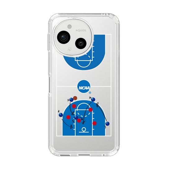 スリムプロテクションケース［ NCAA - バスケットボールコート - clear ］