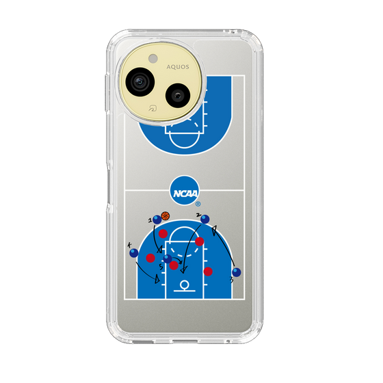 スリムプロテクションケース［ NCAA - バスケットボールコート - clear ］