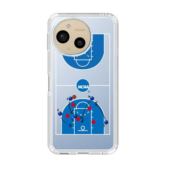 スリムプロテクションケース［ NCAA - バスケットボールコート - clear ］
