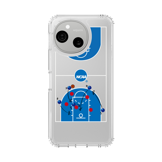 スリムプロテクションケース［ NCAA - バスケットボールコート - clear ］
