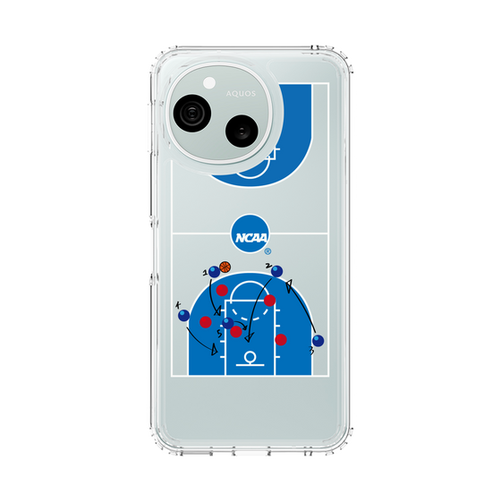 スリムプロテクションケース［ NCAA - バスケットボールコート - clear ］