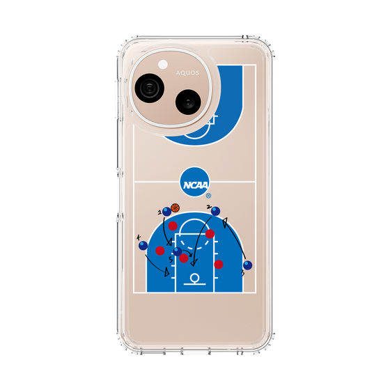 スリムプロテクションケース［ NCAA - バスケットボールコート - clear ］