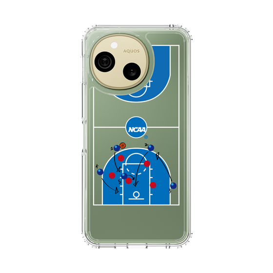 スリムプロテクションケース［ NCAA - バスケットボールコート - clear ］