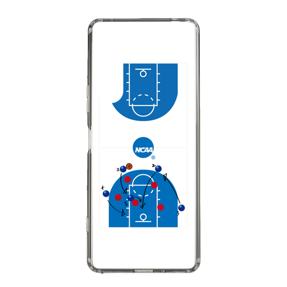 スリムプロテクションケース［ NCAA - バスケットボールコート - clear ］