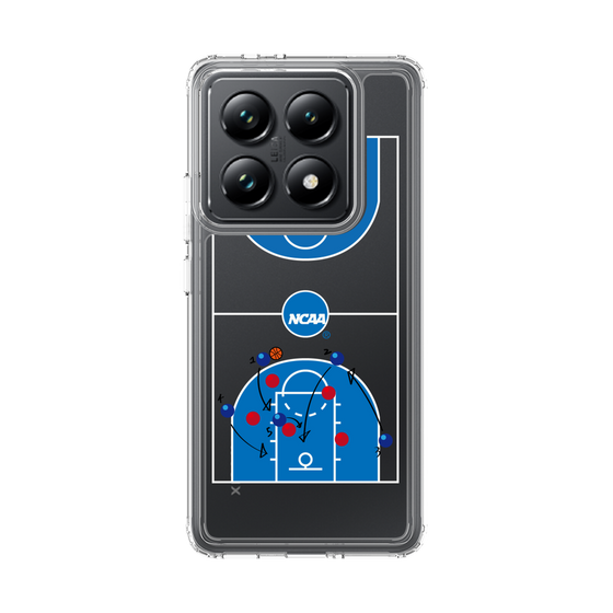 スリムプロテクションケース［ NCAA - バスケットボールコート - clear ］