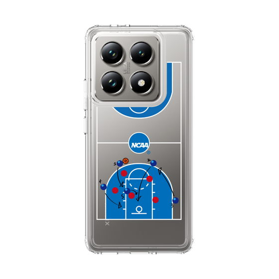 スリムプロテクションケース［ NCAA - バスケットボールコート - clear ］