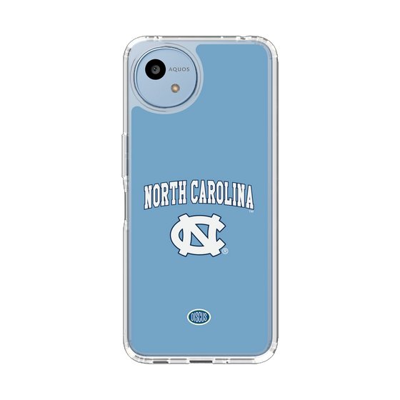 スリムプロテクションケース［ ノースカロライナ大学 - ロゴ - light blue ］